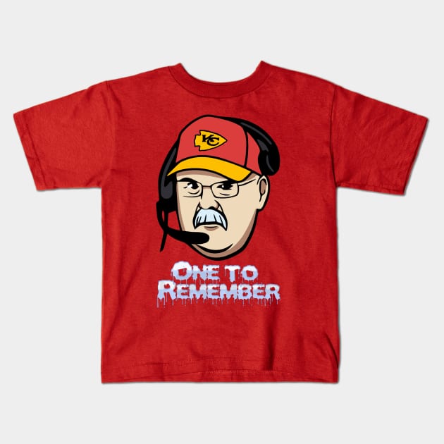 Andy Reid One To Remember Kids T-Shirt by kalush club